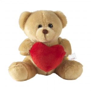 An image of With Love Heart Bear Cuddly Toy