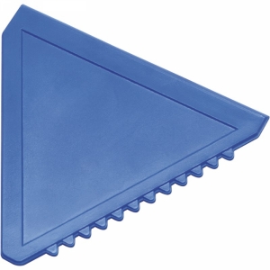 An image of Blue Advertising Triangular plastic ice scraper - Sample