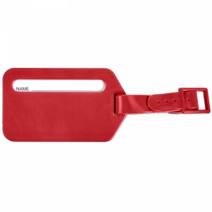 An image of Red Marketing Luggage tag - Sample
