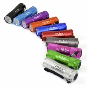 An image of Promotional Metal 9 LED Torch