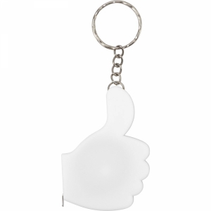 An image of Advertising Thumbs Up Key holder with one metre tape