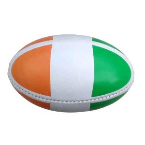 An image of White Branded Mini Promotional Rugby Ball - Sample