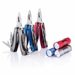 An image of blue Branded Multitool And Torch Set - Sample