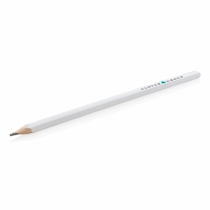 An image of white Branded 25cm Wooden Carpenter Pencil