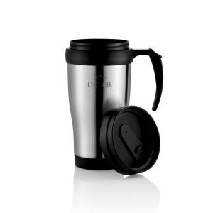 An image of white Branded 350ml Stainless Steel Mug