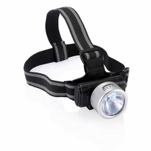 An image of silver/black Promotional 3 LED Headlight