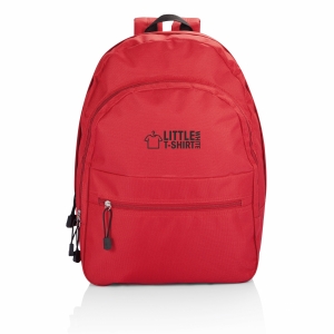 An image of black Advertising Backpack With 3 Zipper Pockets - Sample