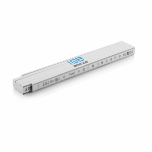 An image of white Corporate 2mtr Folding Ruler - Sample
