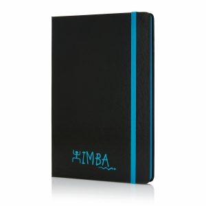 An image of Deluxe Hardcover A5 Notebook With Coloured Side