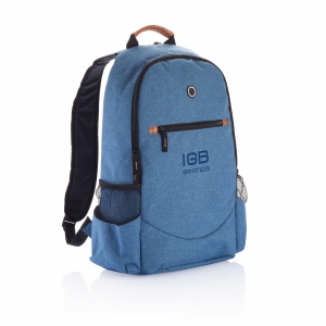 An image of blue Logo Fashion Duo Tone Backpack - Sample
