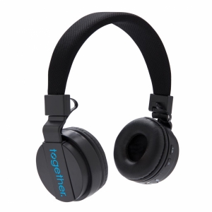 An image of black Promotional Foldable Wireless Headphone - Sample