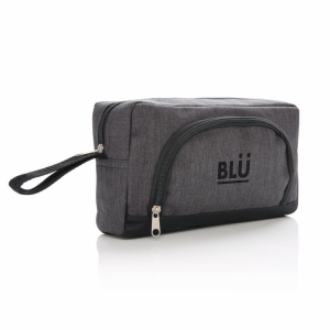An image of grey/black Advertising Classic Two Tone Toiletry Bag - Sample