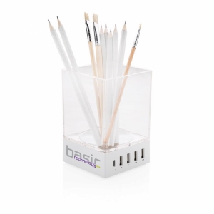 An image of Promotional Pen Holder USB Charger - Sample