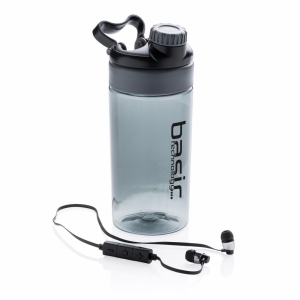 An image of Promotional 500ml Leakproof Bottle With Wireless Earbuds - Sample