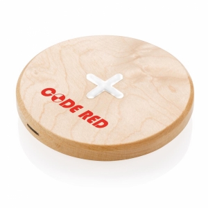 An image of Advertising 5W Wood Wireless Charger