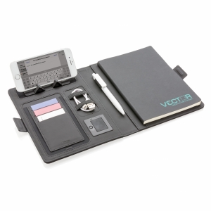 An image of Promotional A5 Air Notebook Folder With Wireless Charging  - Sample