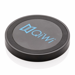 An image of black Promotional 5W Wireless Charging Pad Round