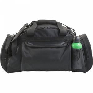An image of Black Corporate Polyester (600D) weekend/travel bag - Sample