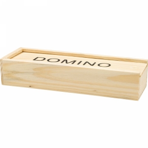 An image of Domino game in a wooden box