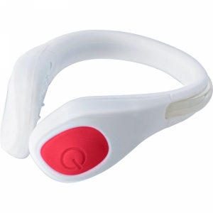 An image of White/red Advertising ABS and silicone ankle band - Sample