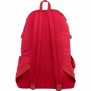 An image of  Red Branded Ripstop (210D) explorer backpack                    - Sample