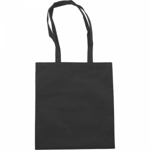 An image of Black Logo Nonwoven carrying/shopping bag                     