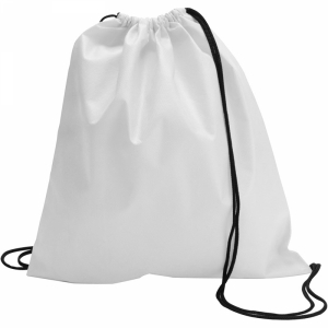 An image of  White Promotional Nonwoven drawstring backpack                        - Sample