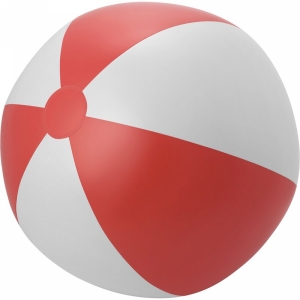 An image of White Branded Large PVC  beach ball. - Sample