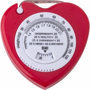 An image of Heart Shaped BMI Tape Measure 1.5m