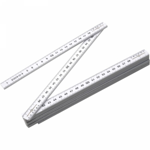 An image of Branded Folding ruler, 2 meters. - Sample