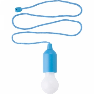 An image of  Pale blue Advertising ABS pull light.                                    