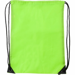 An image of White Promotional Polyester (210D) drawstring backpack - Sample