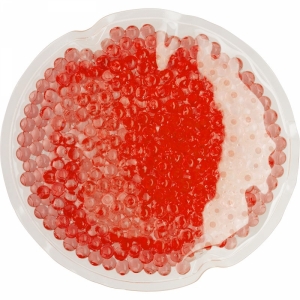 An image of  Red Promotional Round plastic hot/cold pack - Sample