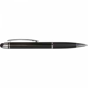 An image of Promotional Shiny ballpen with matching coloured rubber grip    - Sample