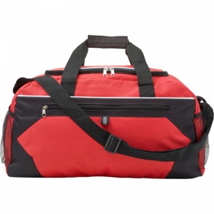An image of Red Marketing Polyester (600D) sports/travel bag - Sample