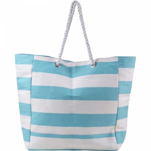 An image of  Pale blue Marketing Cotton beach bag                                    - Sampl...