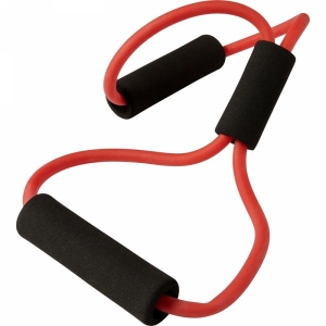 An image of  Red Branded Elastic fitness training strap                      - Sample