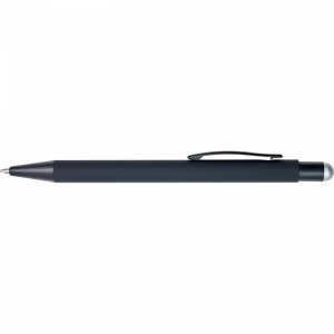 An image of Rubberised ballpen with coloured stylus tip - Sample