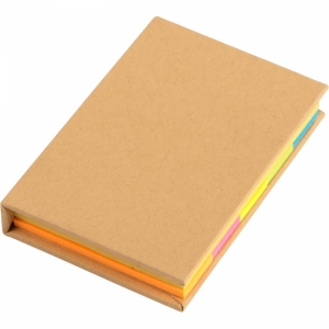 An image of Black Logo Notebook with sticky notes