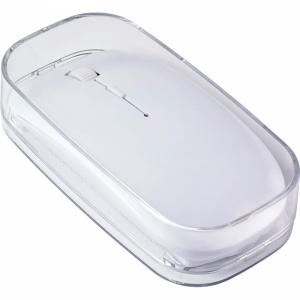 An image of White Promotional ABS wireless optical mouse - Sample
