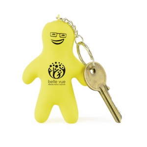 An image of Advertising Small Person Stress Keyring - Sample