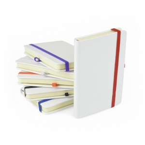 An image of A6 White Notebook