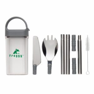 An image of Advertising Pocketsize Reusable Cutlery Set On-the-go - Sample