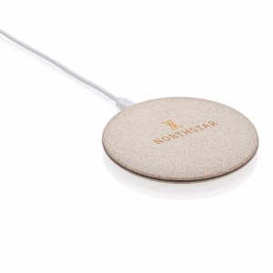 An image of Promotional 5W Wheat Straw Wireless Charger - Sample