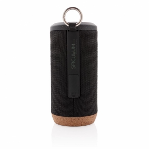 An image of Black Promotional Baia 10W Wireless Speaker, Wood - Sample