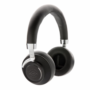 An image of Black Promotional Aria Wireless Comfort Headphones - Sample