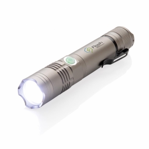 An image of Corporate Rechargable 3W Flashlight - Sample