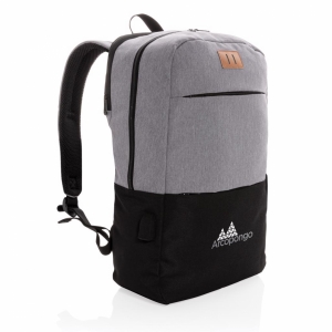 An image of Printed Modern 15.6 USB and RFID Laptop Backpack PVC Free