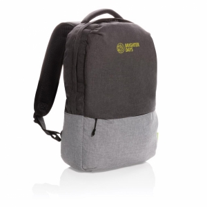 An image of Duo Color RPET 15.6" RFID Laptop Backpack PVC Free - Sample