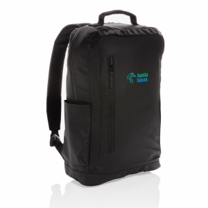An image of Logo Fashion Black 15.6 Laptop Backpack PVC Free - Sample